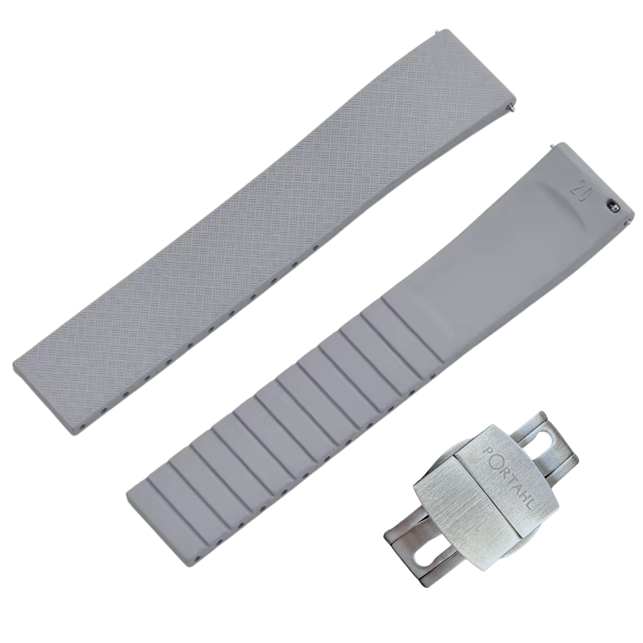 Ice Gray - Premium FKM Rubber Strap (for Zenmaster)
