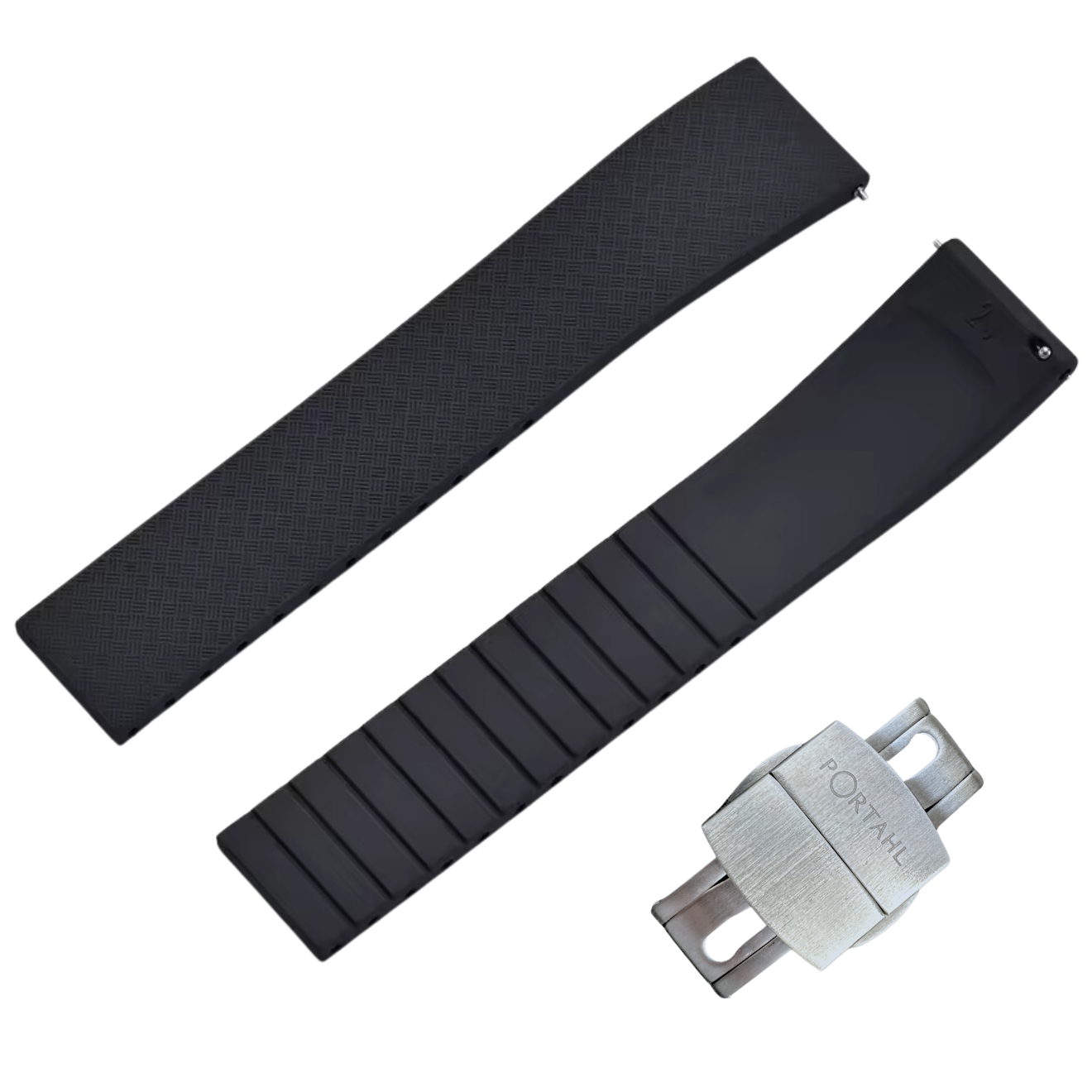 Pitch Black - Premium FKM Rubber Strap (for Zenmaster)