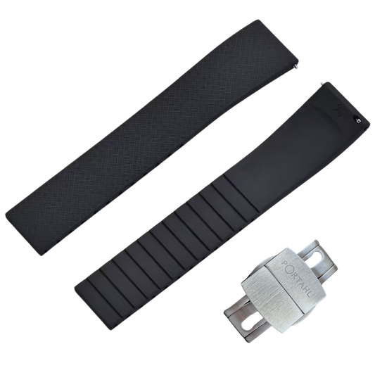 Pitch Black - Premium FKM Rubber Strap (for Zenmaster)