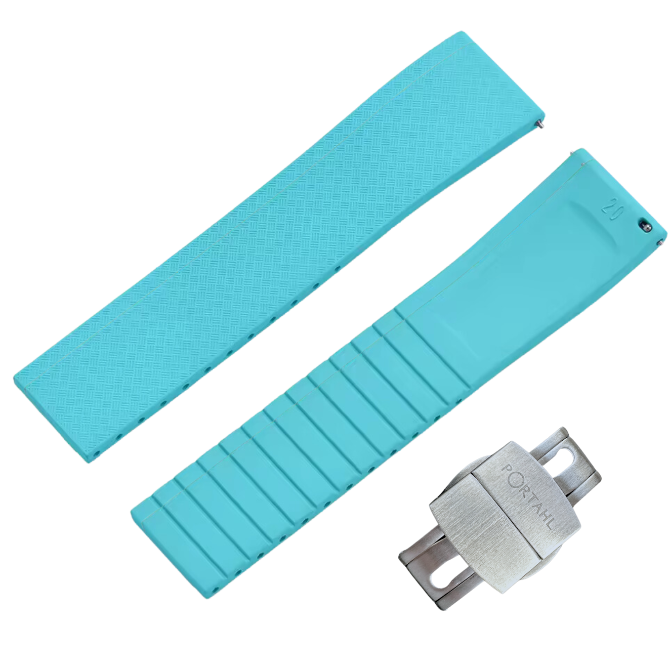 Poolside Blue - Premium FKM Rubber Strap (for Zenmaster)