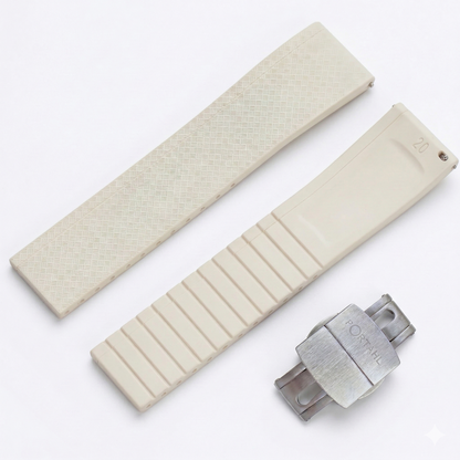 Polar White - Premium FKM Rubber Strap (for Zenmaster)